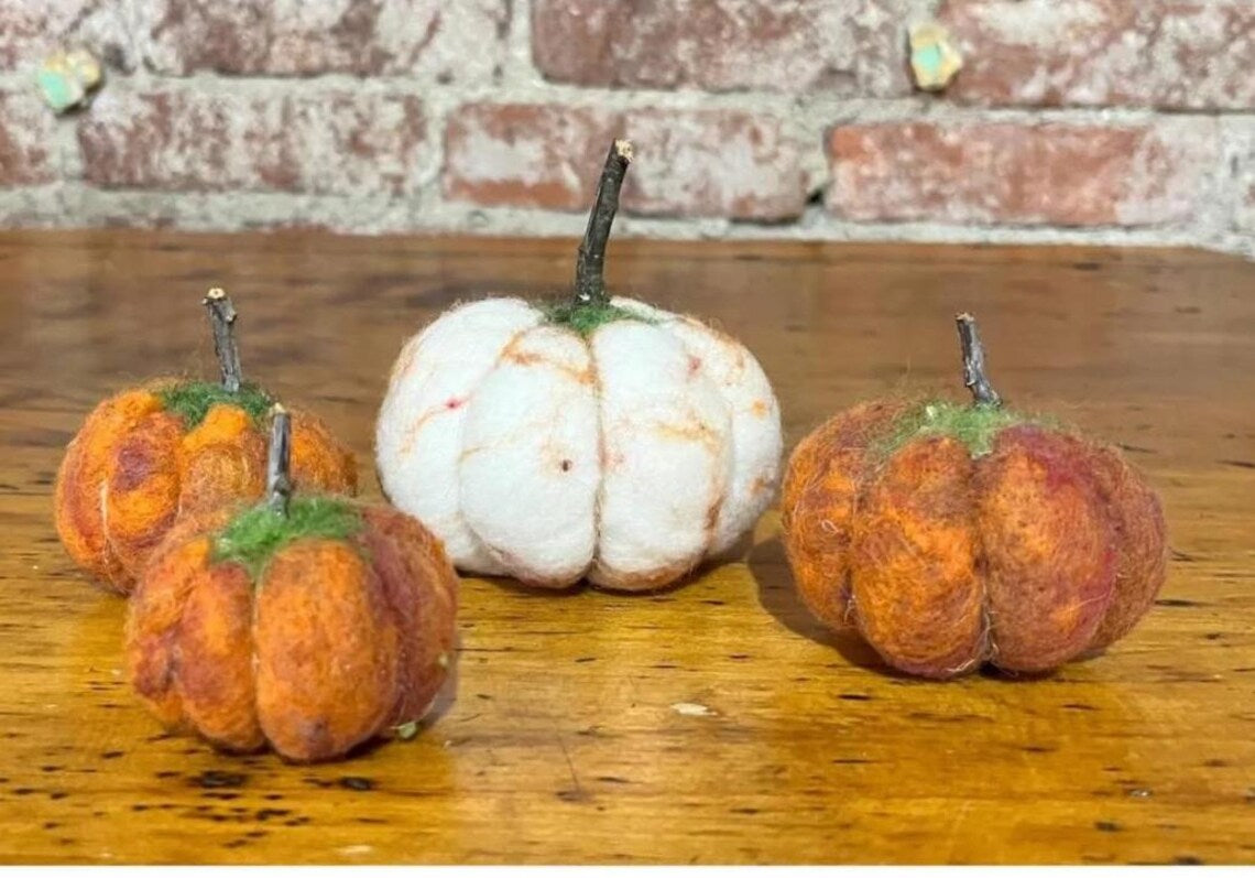 Pumpkin Needle Felting Class